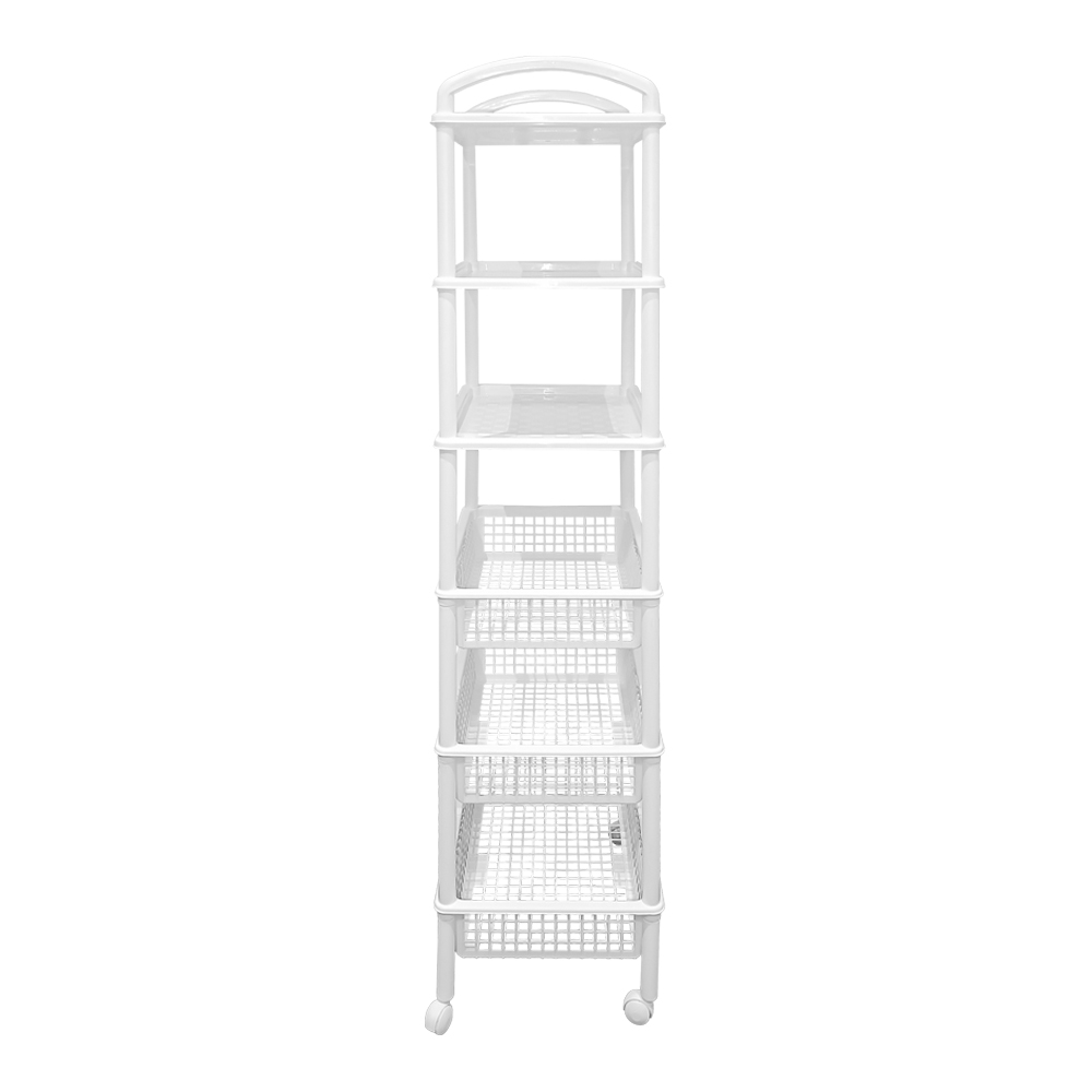 Rack Organizador Multiusos 3 Cestas 3 Charolas - Imagen 4