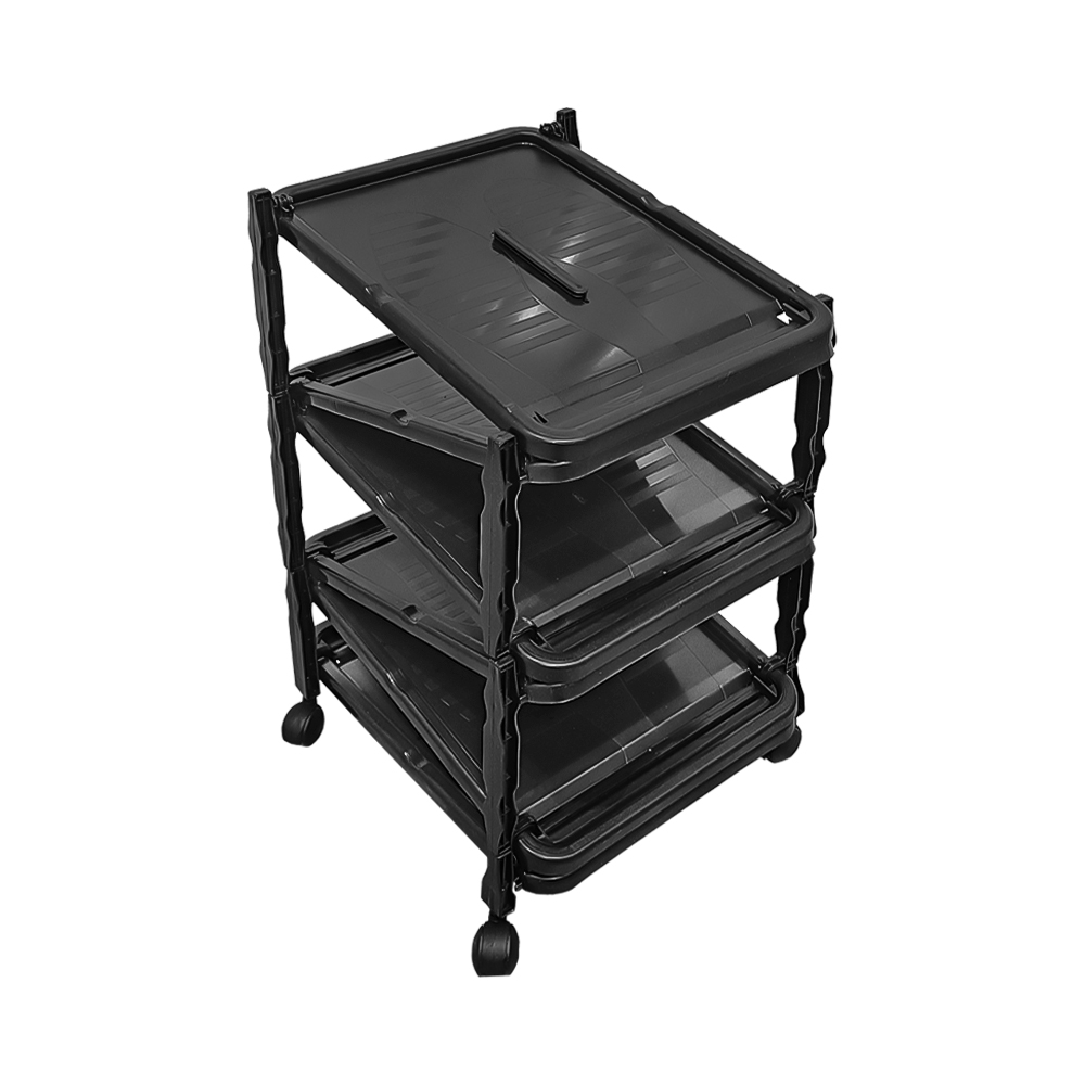Organizador Zapatero Vertical 3 niveles 6 Pares Negro - Imagen 3