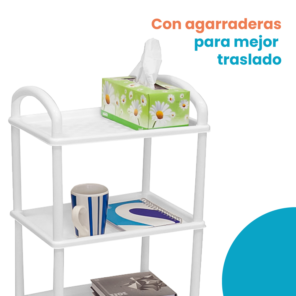Estante Organizador Rack de 3 Charolas Rectangular - Imagen 6