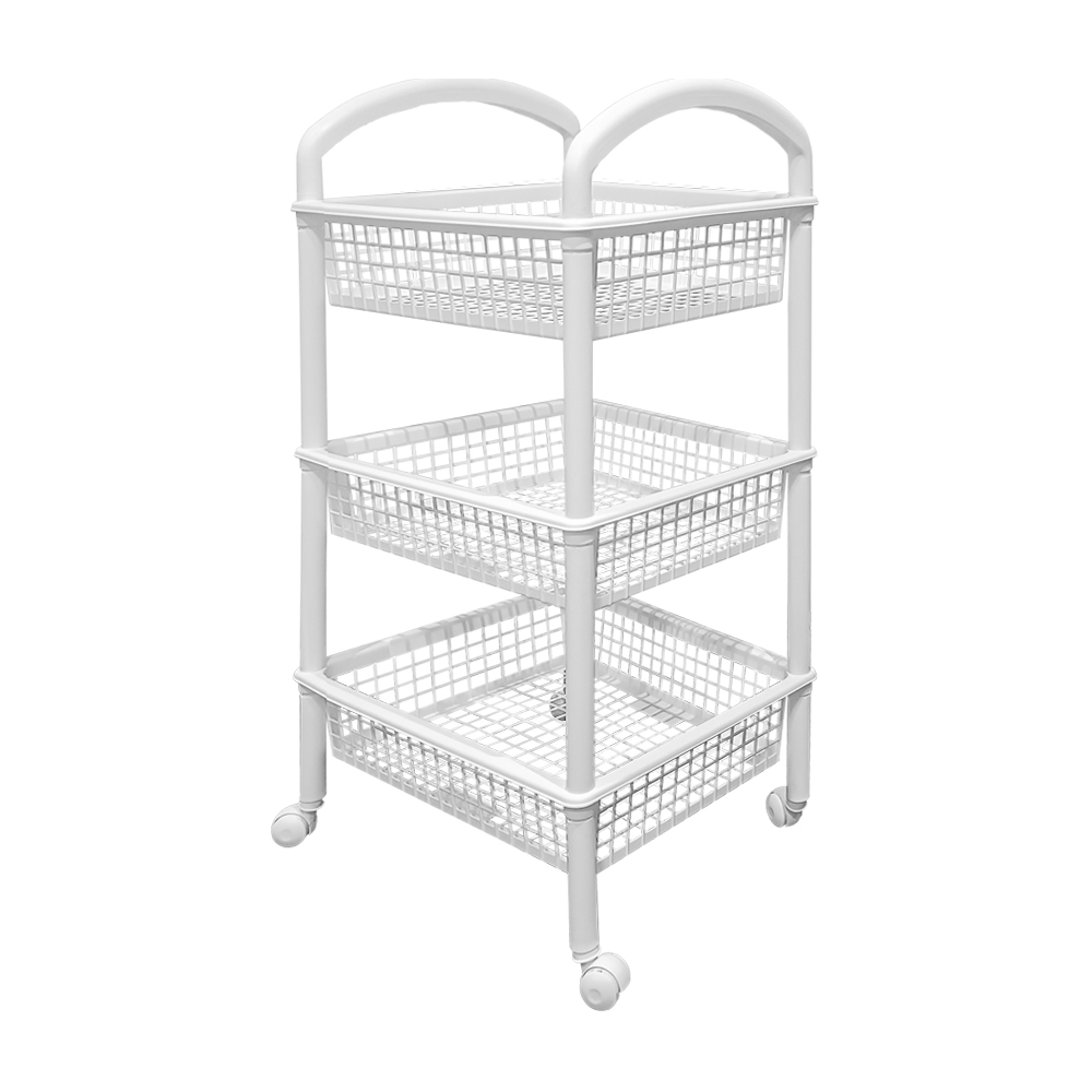 Organizador Multiusos Rack Carrito 3 Cestas Rectangular - Imagen 3