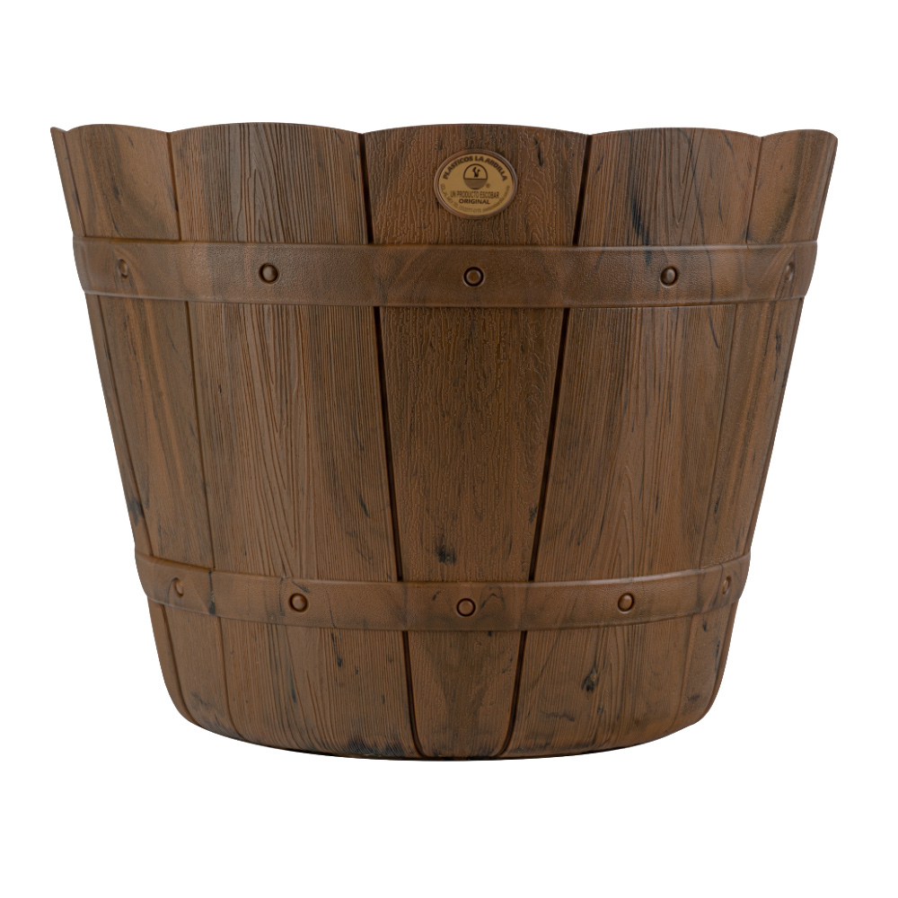 Maceta Tipo Madera para Interiores y Exteriores 19 Lts - Imagen 2