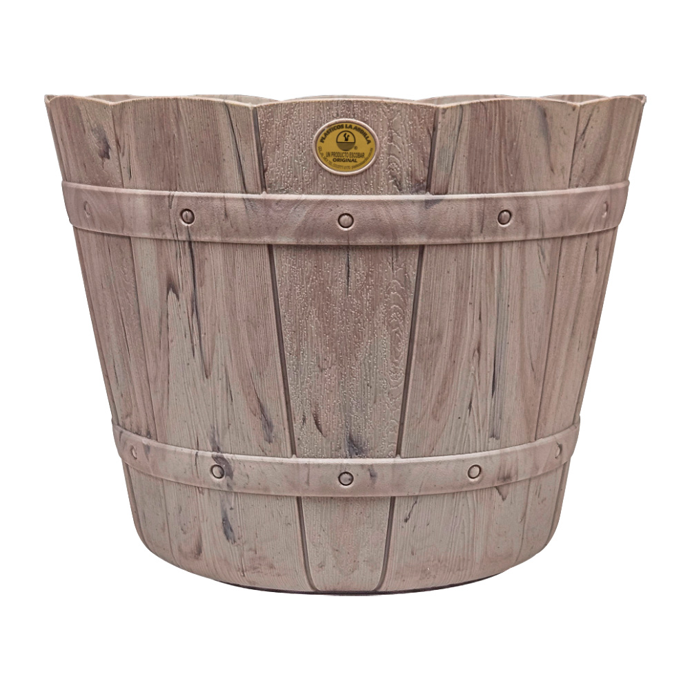 Maceta Tipo Madera para Interiores y Exteriores 19 Lts - Imagen 3