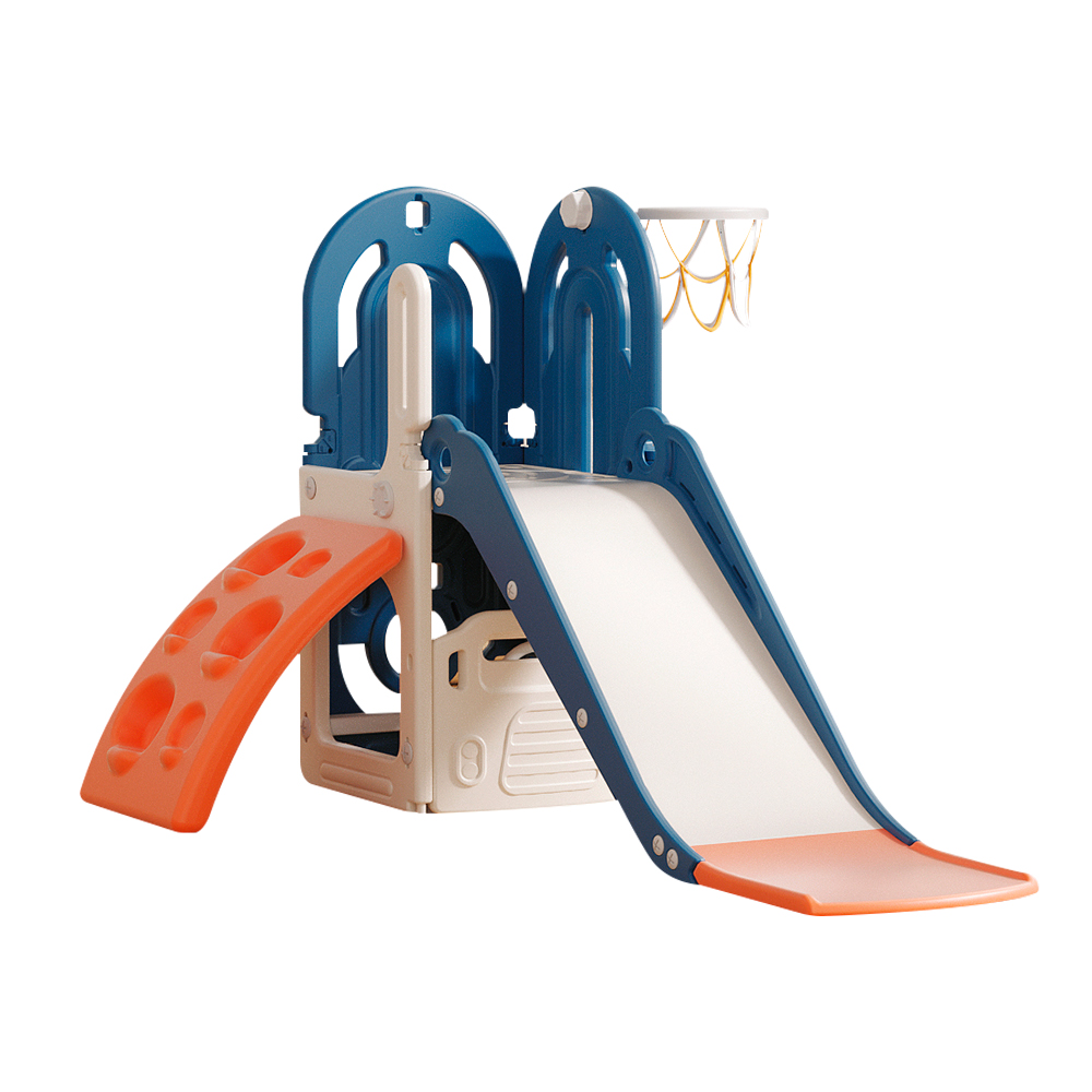 Resbaladilla con canasta y escaladora infantil - Kiddo - Imagen 5