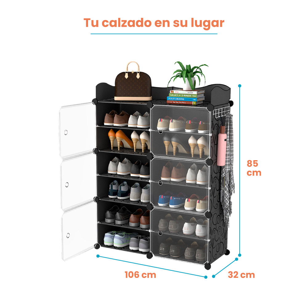Modular plástico 12 niveles zapatero - Imagen 2