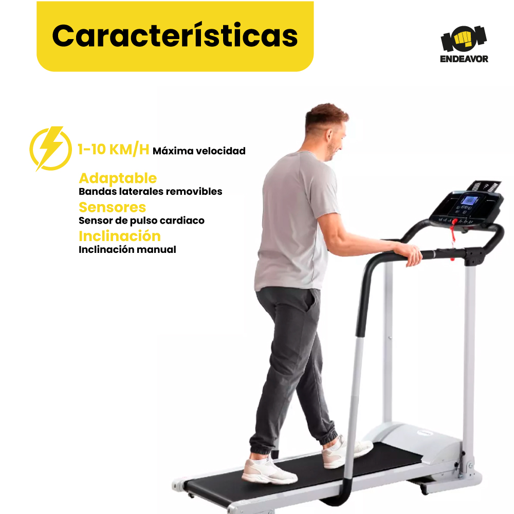 Caminadora eléctrica rehabilitación 2.0HP 12km/h - ENDEAVOR - Imagen 7