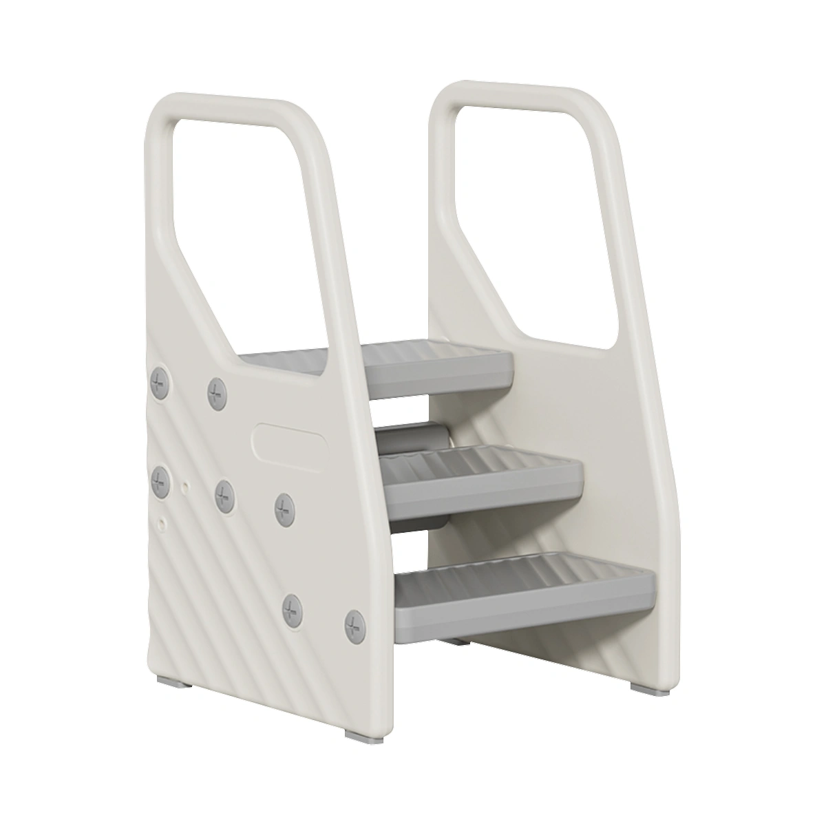 Escalera 3 peldaños infantil con agarraderas - Kiddo
