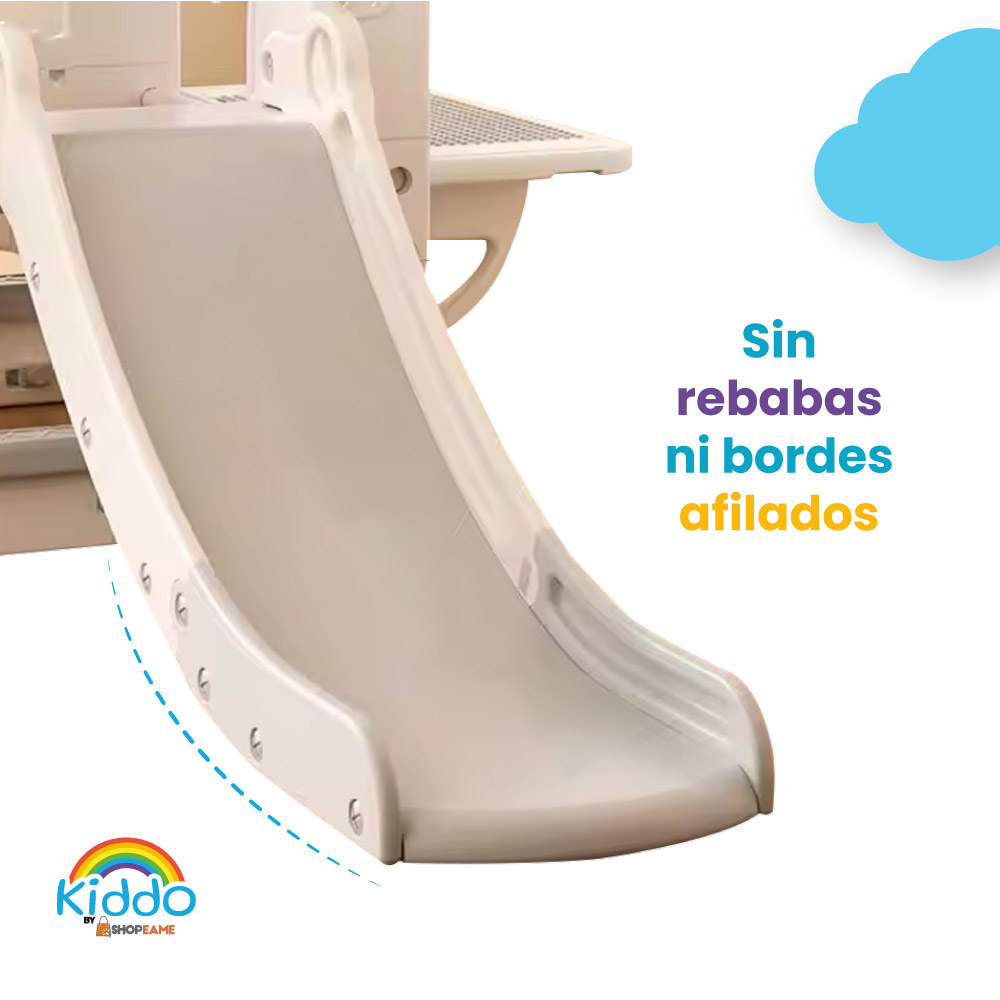 Casita de juegos con resbaladilla - Kiddo - Imagen 4