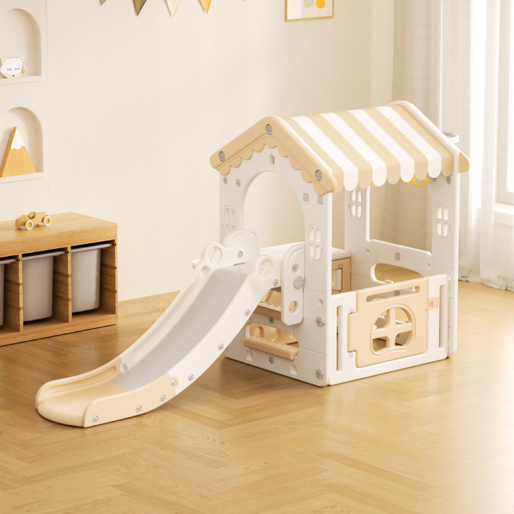 Casita de juegos con resbaladilla - Kiddo - Imagen 2