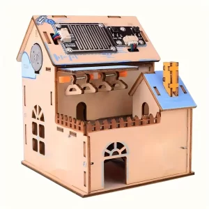 Rompecabezas DIY madera casita interactiva