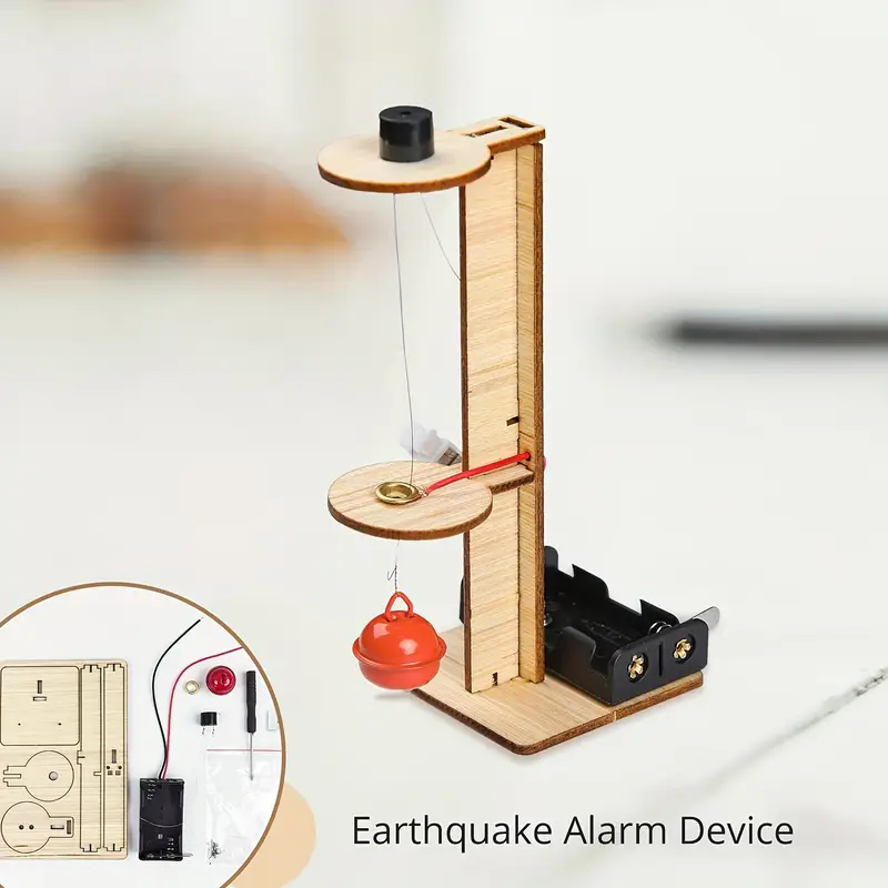 Rompecabezas DIY madera alarma péndulo - Imagen 5