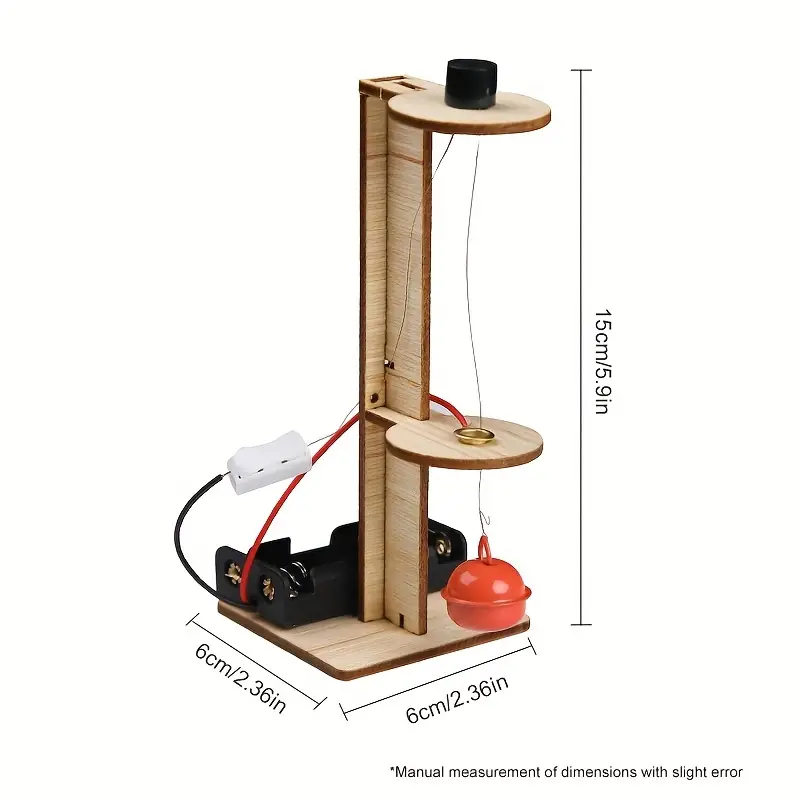 Rompecabezas DIY madera alarma péndulo - Imagen 4