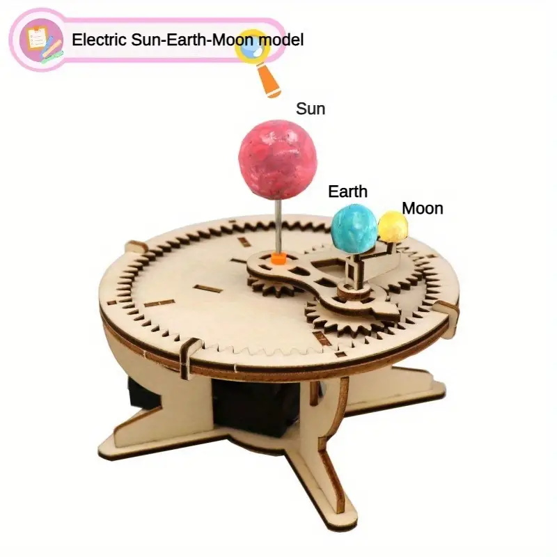 Rompecabezas DIY madera planetas - Imagen 5