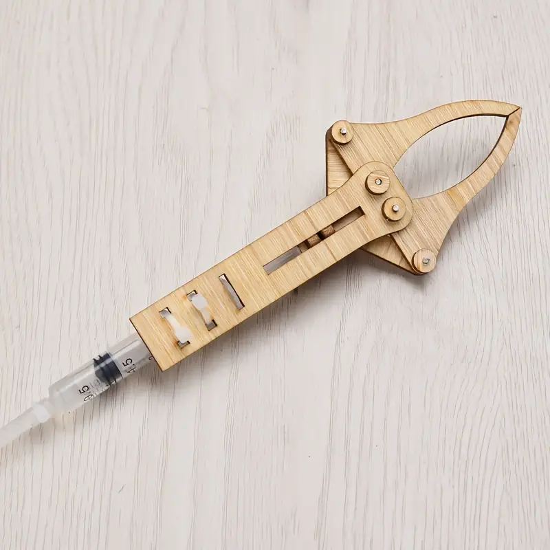 Rompecabezas DIY madera pinza chica hidráulica - Imagen 6