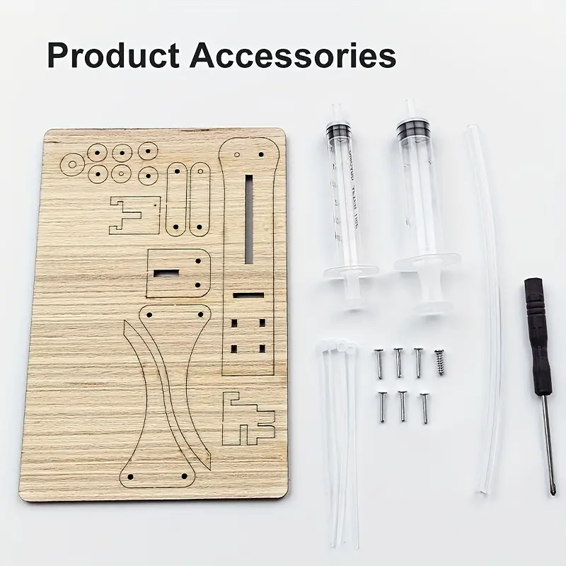 Rompecabezas DIY madera pinza chica hidráulica - Imagen 5