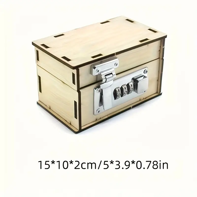 Rompecabezas DIY madera caja fuerte - Imagen 3