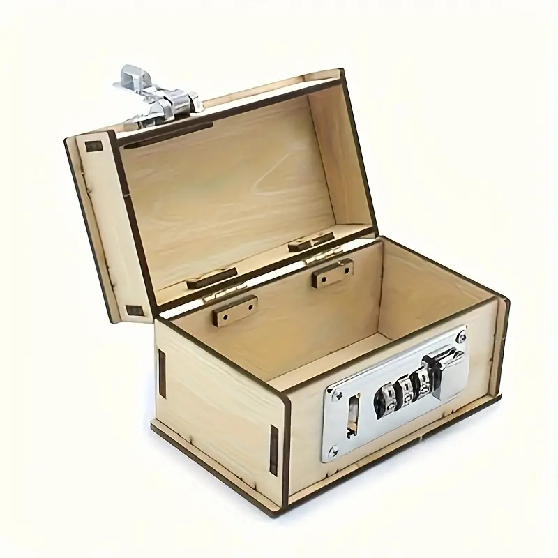 Rompecabezas DIY madera caja fuerte - Imagen 2