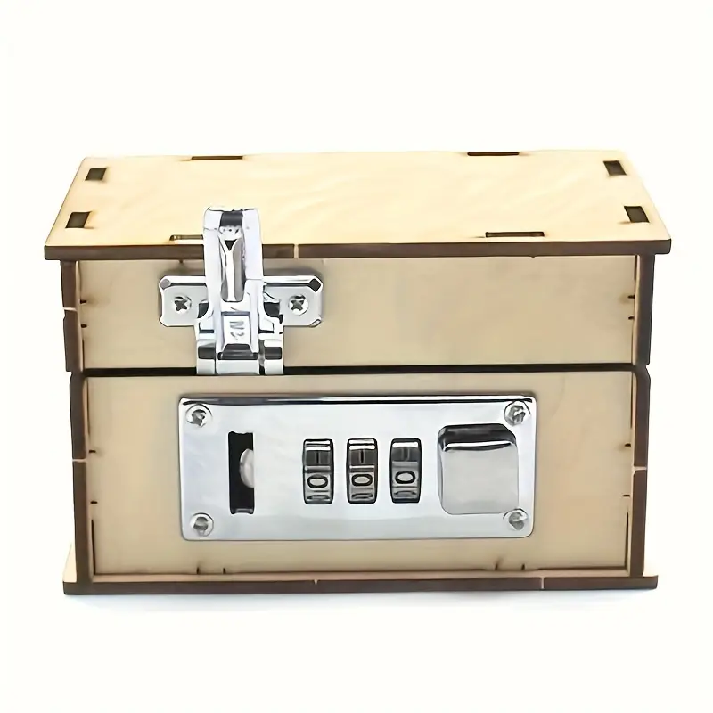 Rompecabezas DIY madera caja fuerte - Imagen 6