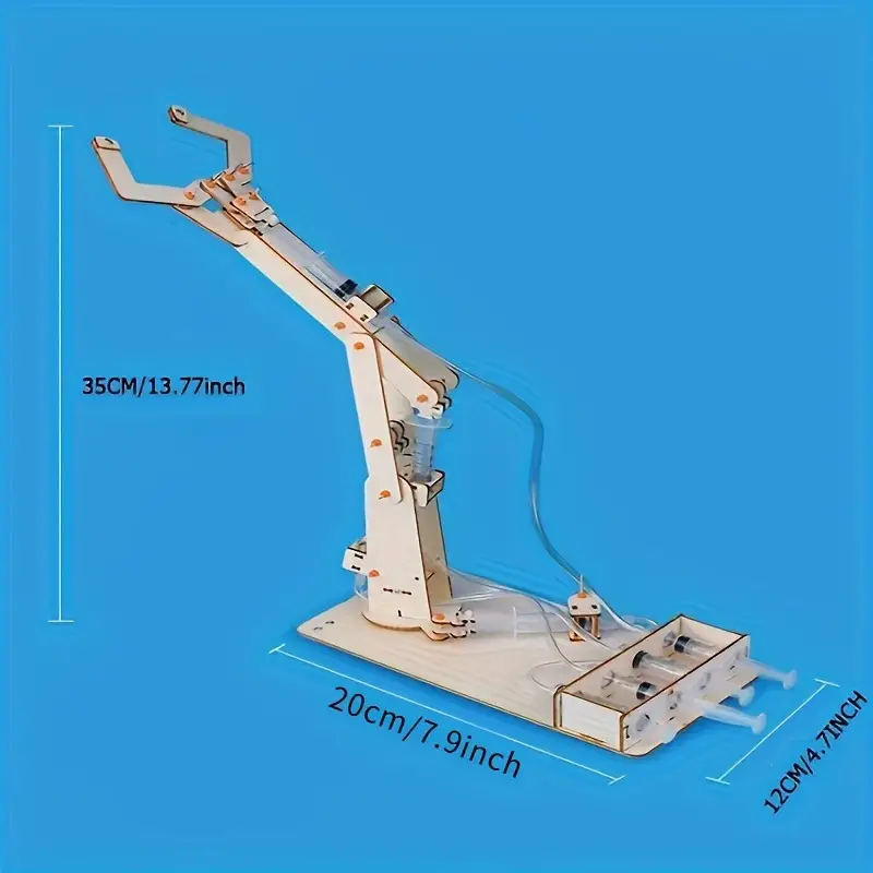 Rompecabezas DIY madera pinza grande hidráulica - Imagen 3