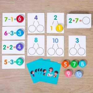 Juego de tarjetas operaciones matemáticas
