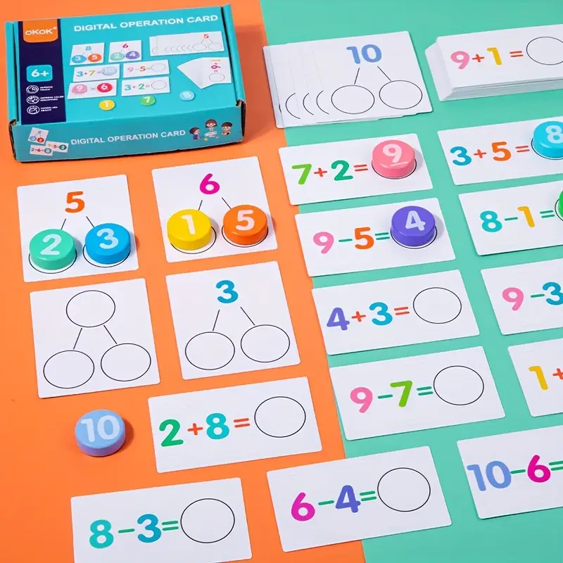 Juego de tarjetas operaciones matemáticas - Imagen 5