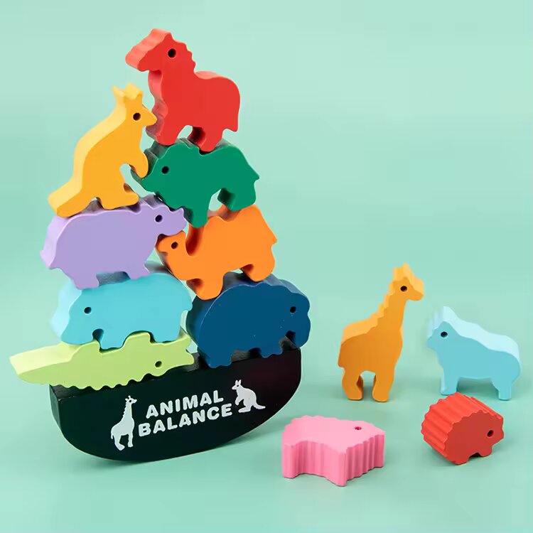 Juguete mecedora de animalitos madera - Imagen 6