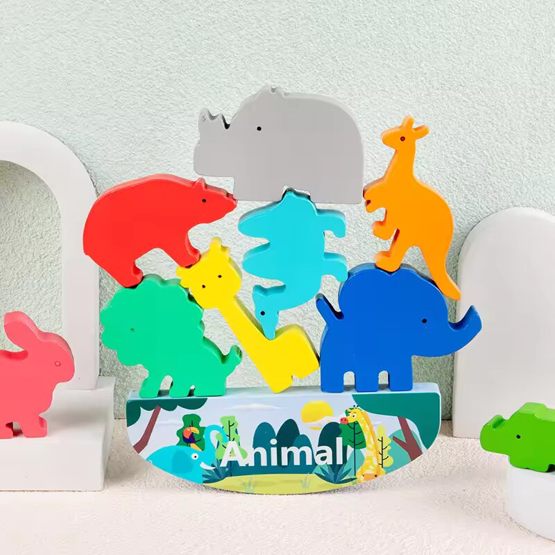 Juguete mecedora de animalitos madera - Imagen 4