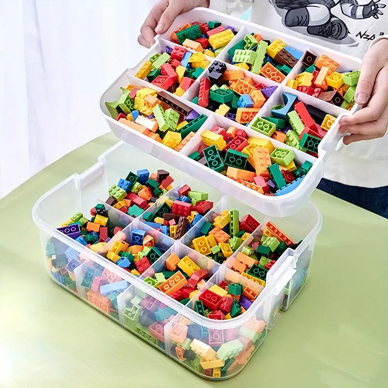 Caja organizador de bloques vértice redondo