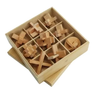 Rompecabezas formas madera