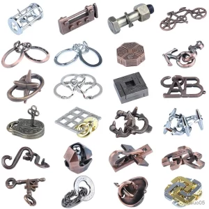 Rompecabezas formas metal 22pcs