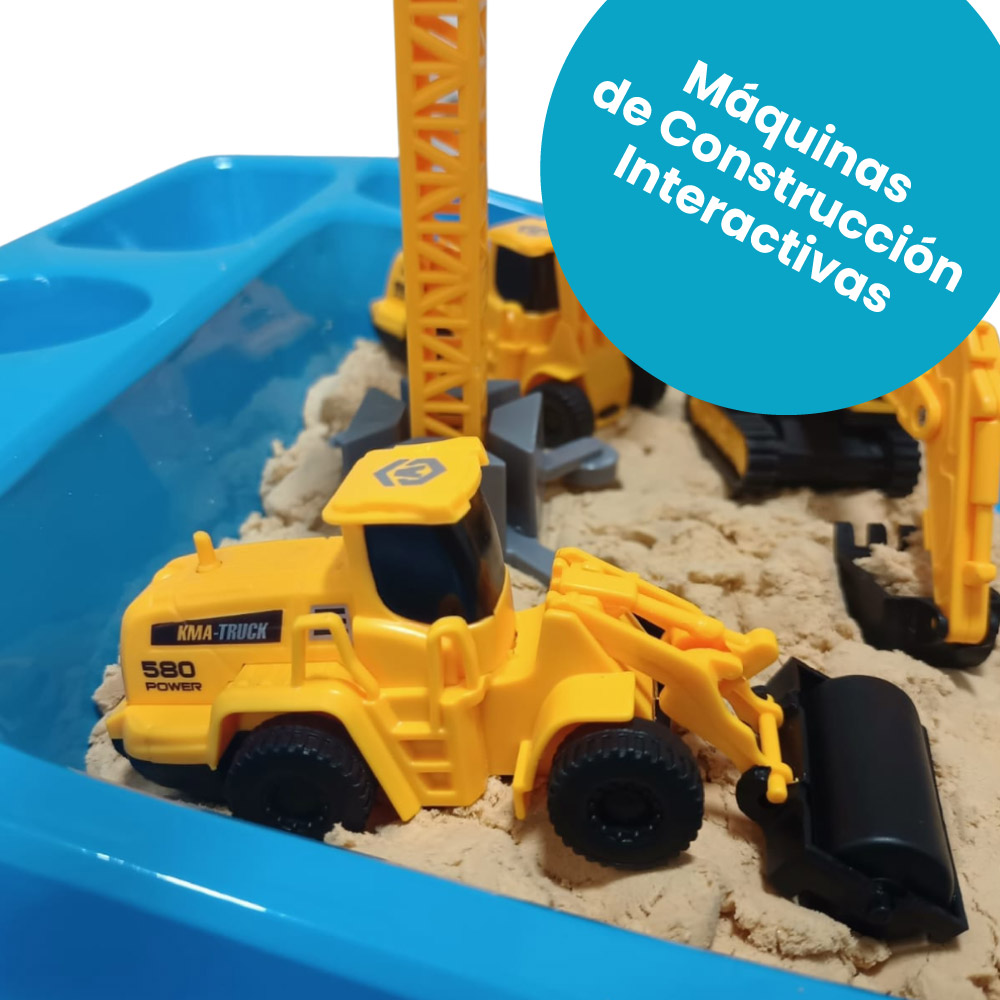 Set de arena mágica con excavadoras - Imagen 5