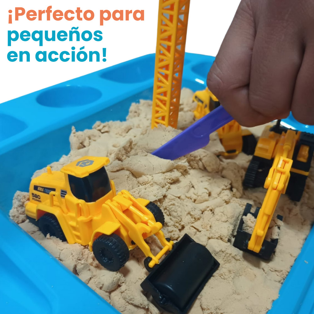 Set de arena mágica con excavadoras - Imagen 3