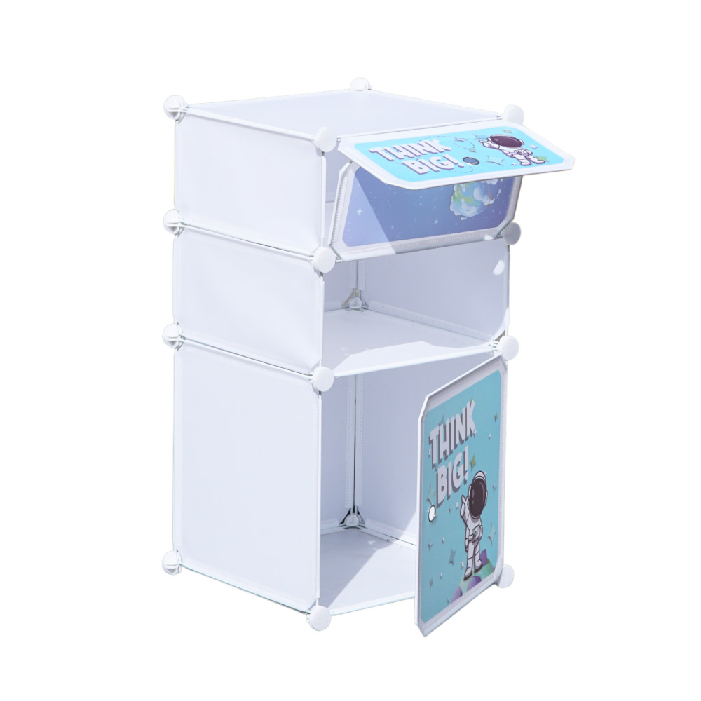 Juguetero organizador 3 niveles con puerta modular - Imagen 3