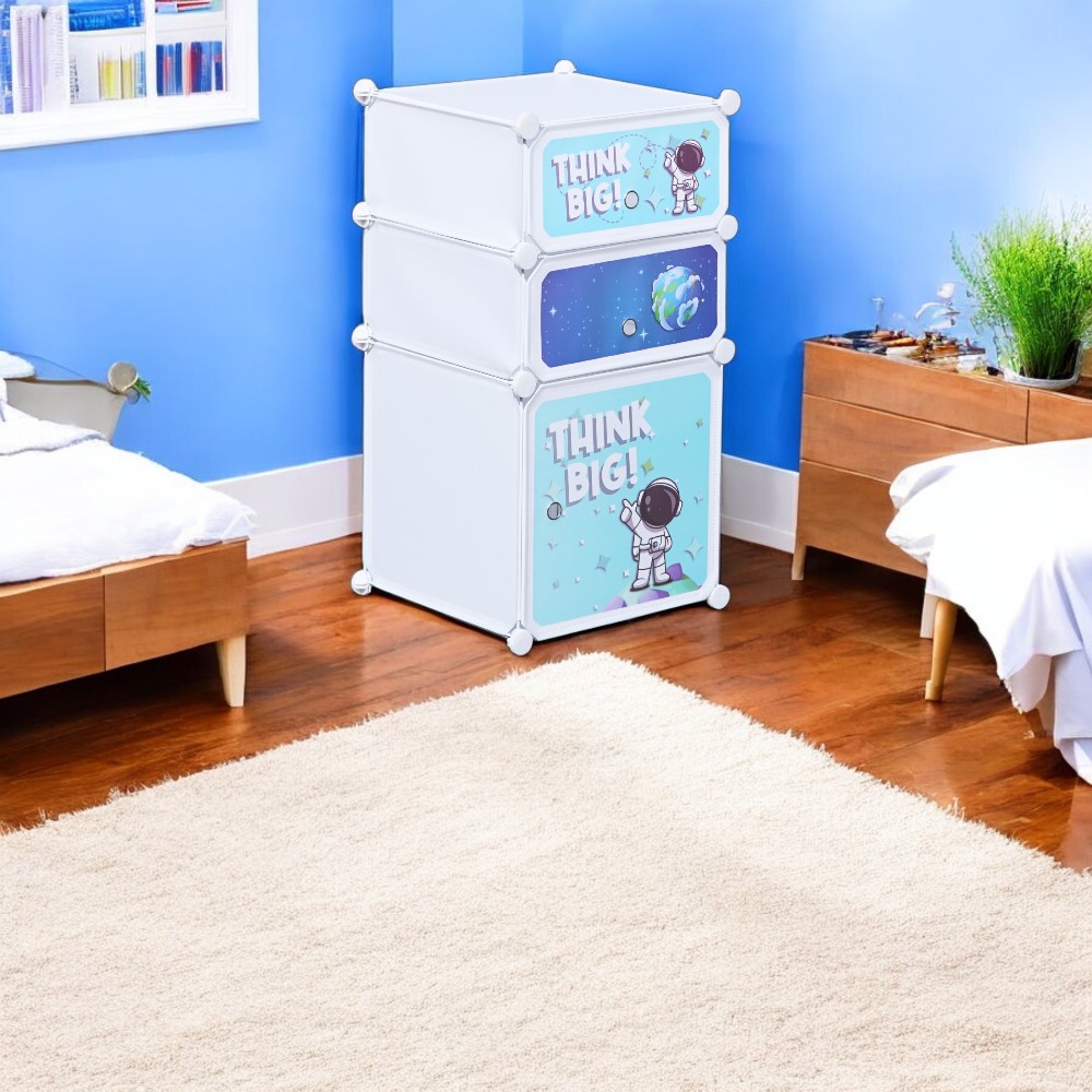 Juguetero organizador 3 niveles con puerta modular - Imagen 2