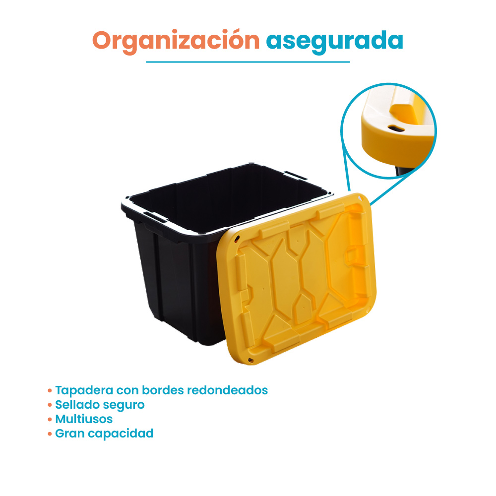 Caja Ferretera 42L Organizadora Multiusos Resistente - Imagen 4