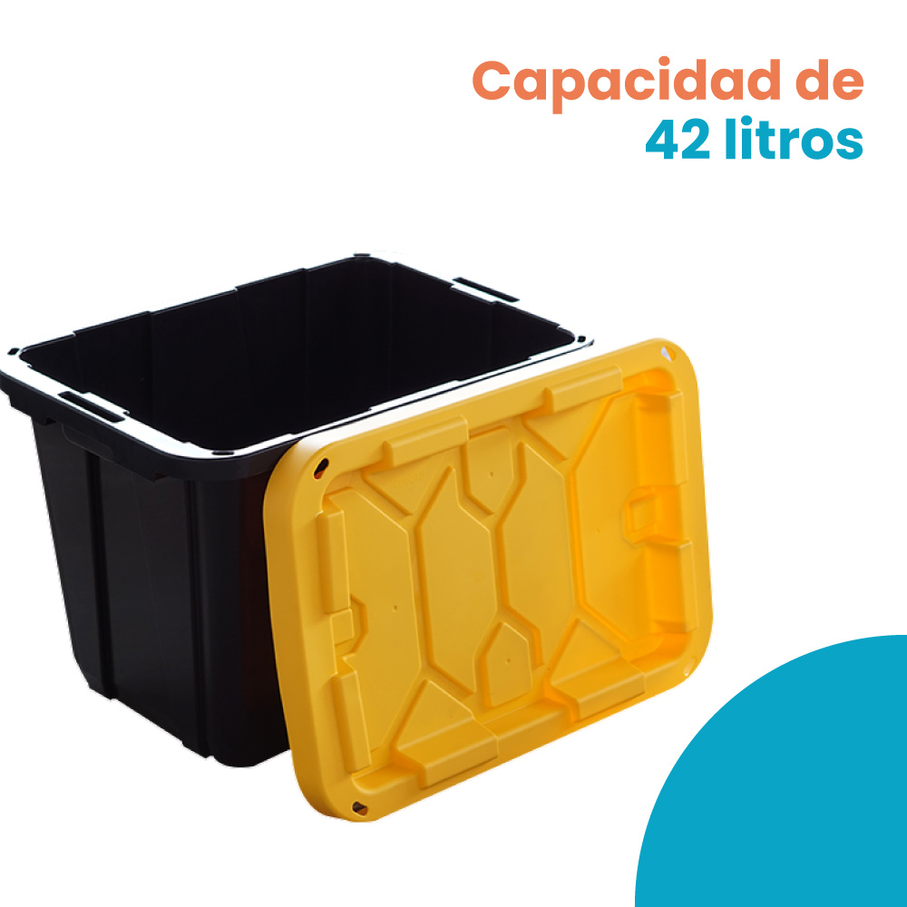Caja Ferretera 42L Organizadora Multiusos Resistente - Imagen 3