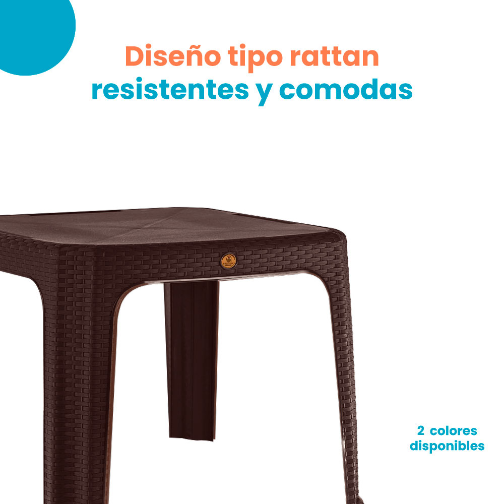 Mesa Rattan Lateral Auxiliar - Imagen 4
