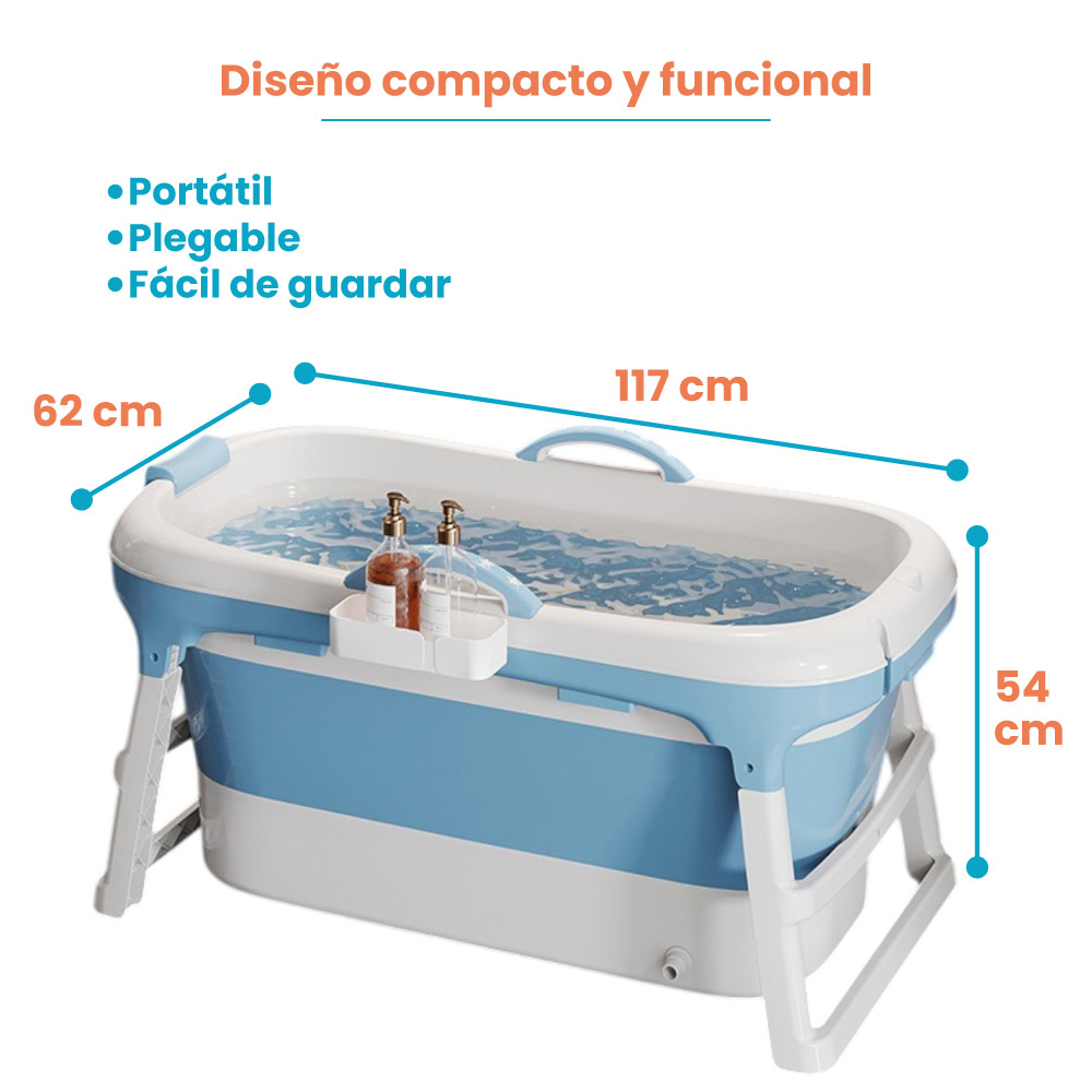 Bañera Plegable para Baño Infantil Portátil Mediana - Imagen 8