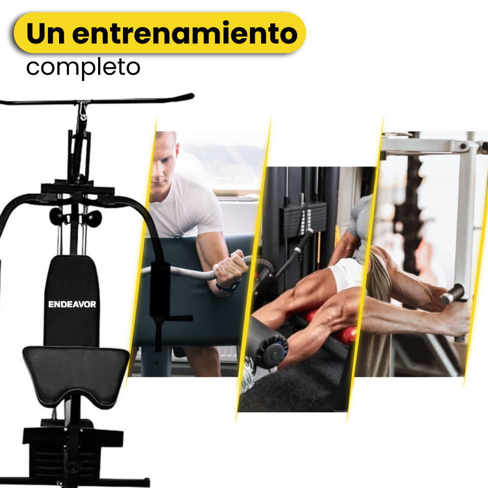 Gimnasio multifuncional con 50 kg ajustable - Imagen 6