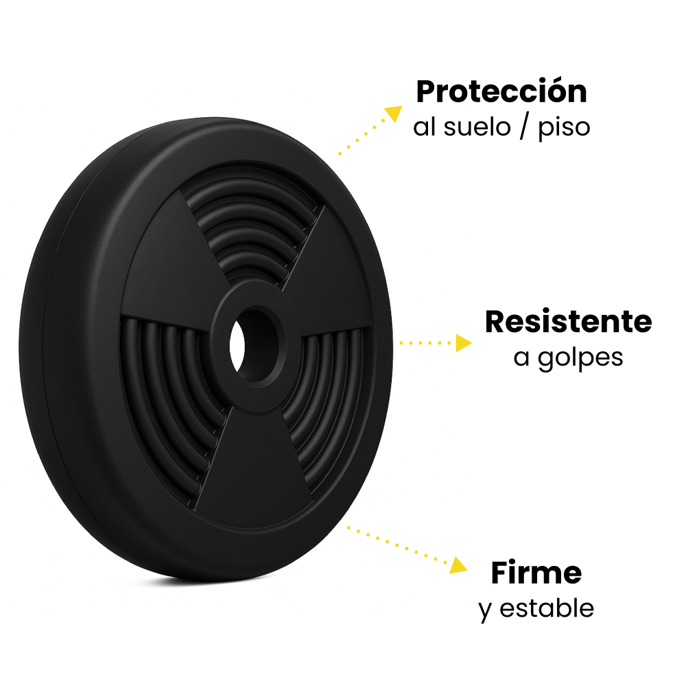 Mancuernas peso ajustable con barra y discos plástico - Imagen 4