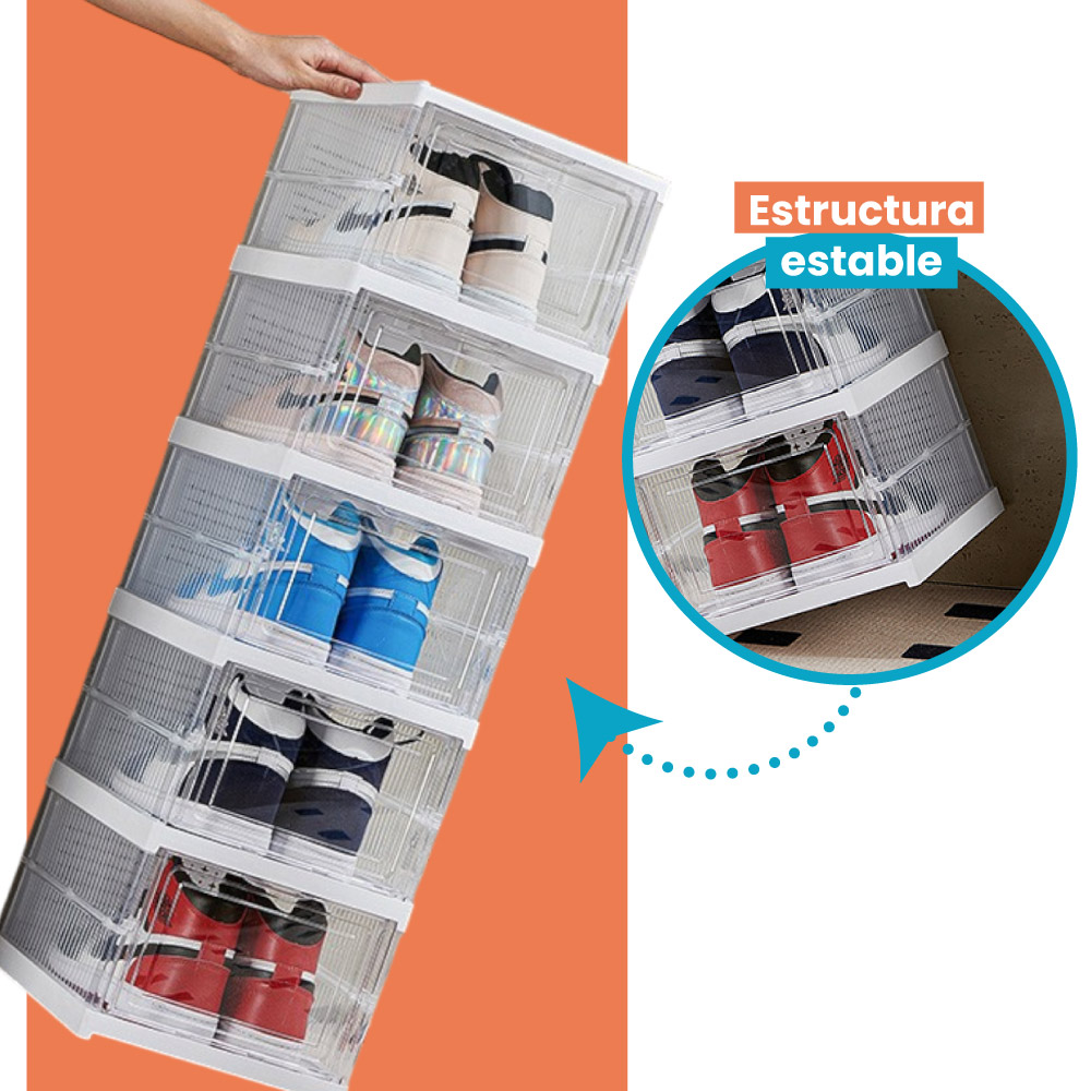 Torre caja de zapatos plegable 6 niveles - Imagen 7