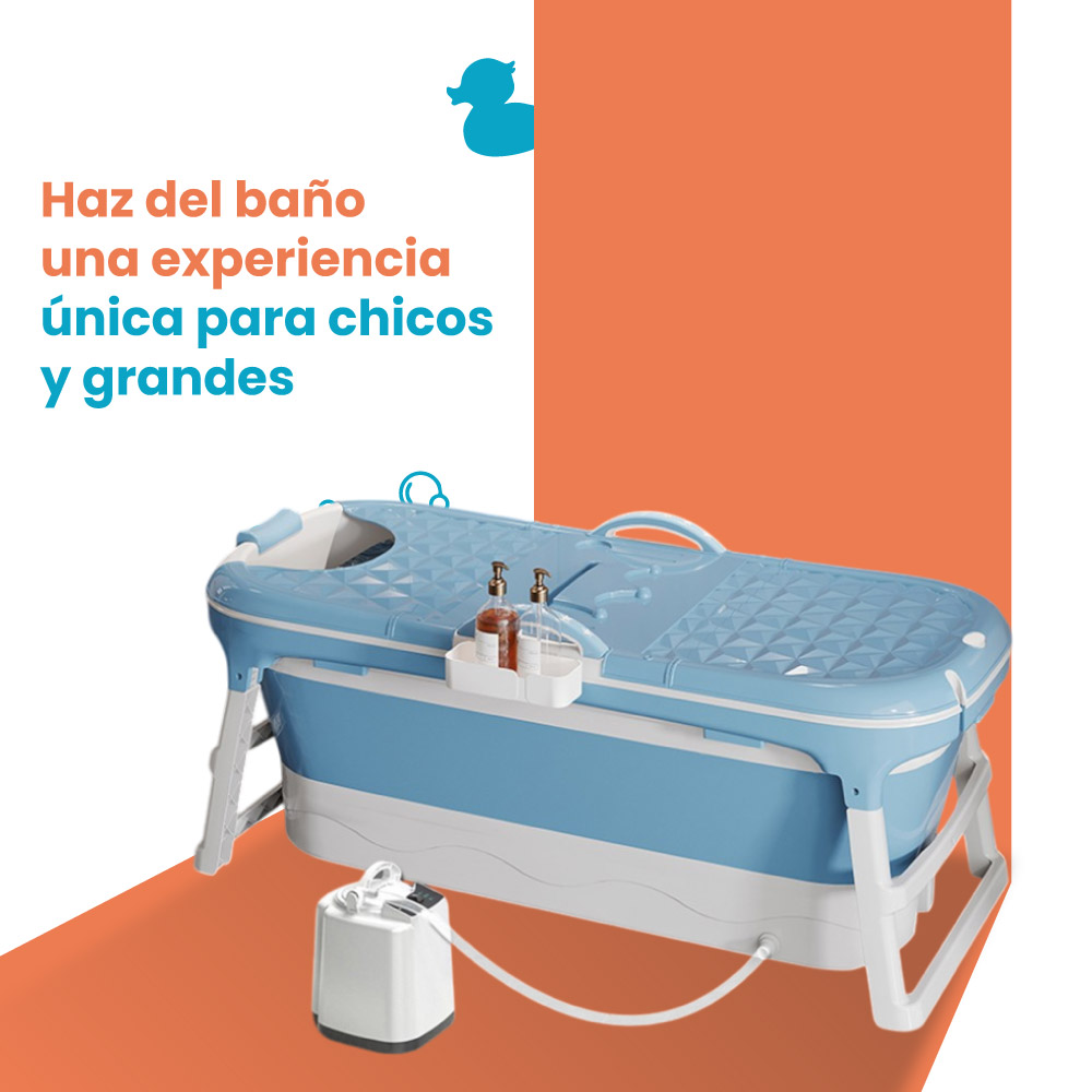 Bañera plegable con cubierta - Imagen 4