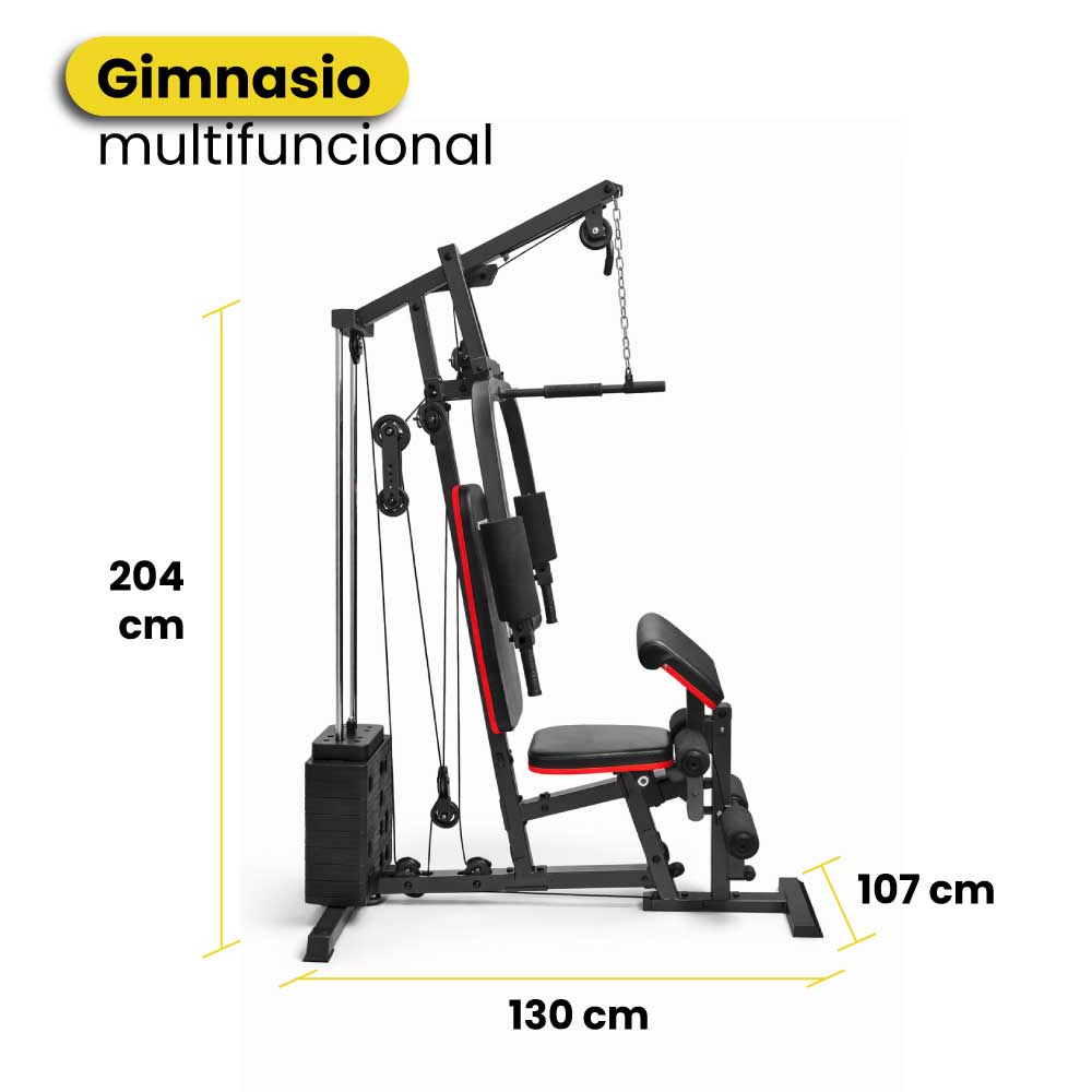 Estación de fuerza multifuncional en casa con 50 kg - Imagen 2