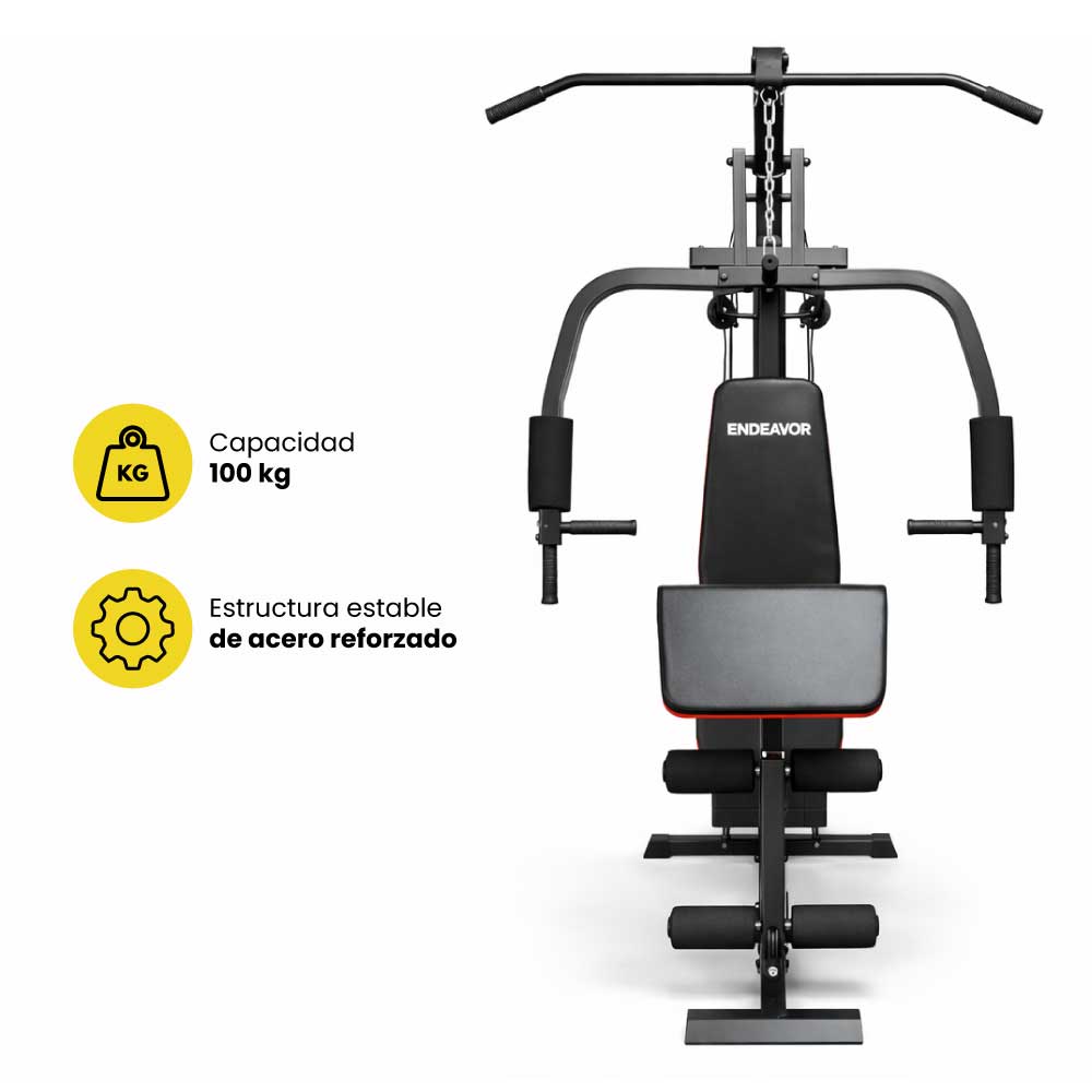 Estación de fuerza multifuncional en casa con 50 kg - Imagen 6