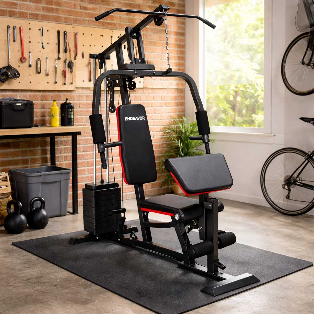 Estación de fuerza multifuncional en casa con 50 kg - Imagen 10