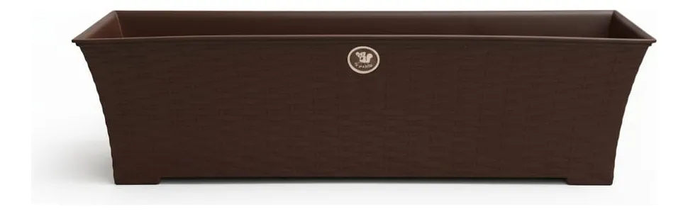 Jardinera rectangular rattan 60 litros - Imagen 8