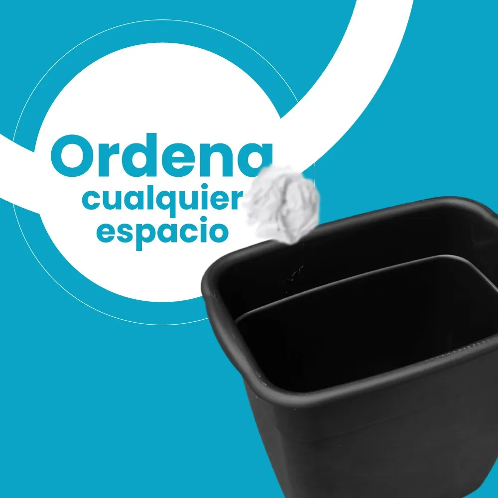Contenedor bote de basura 11 litros liso - Imagen 4