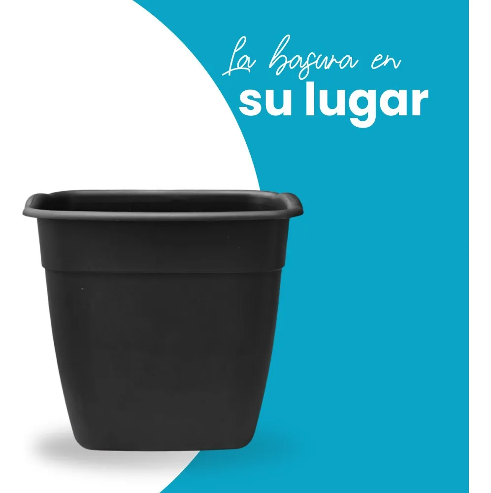 Contenedor bote de basura 11 litros liso - Imagen 7