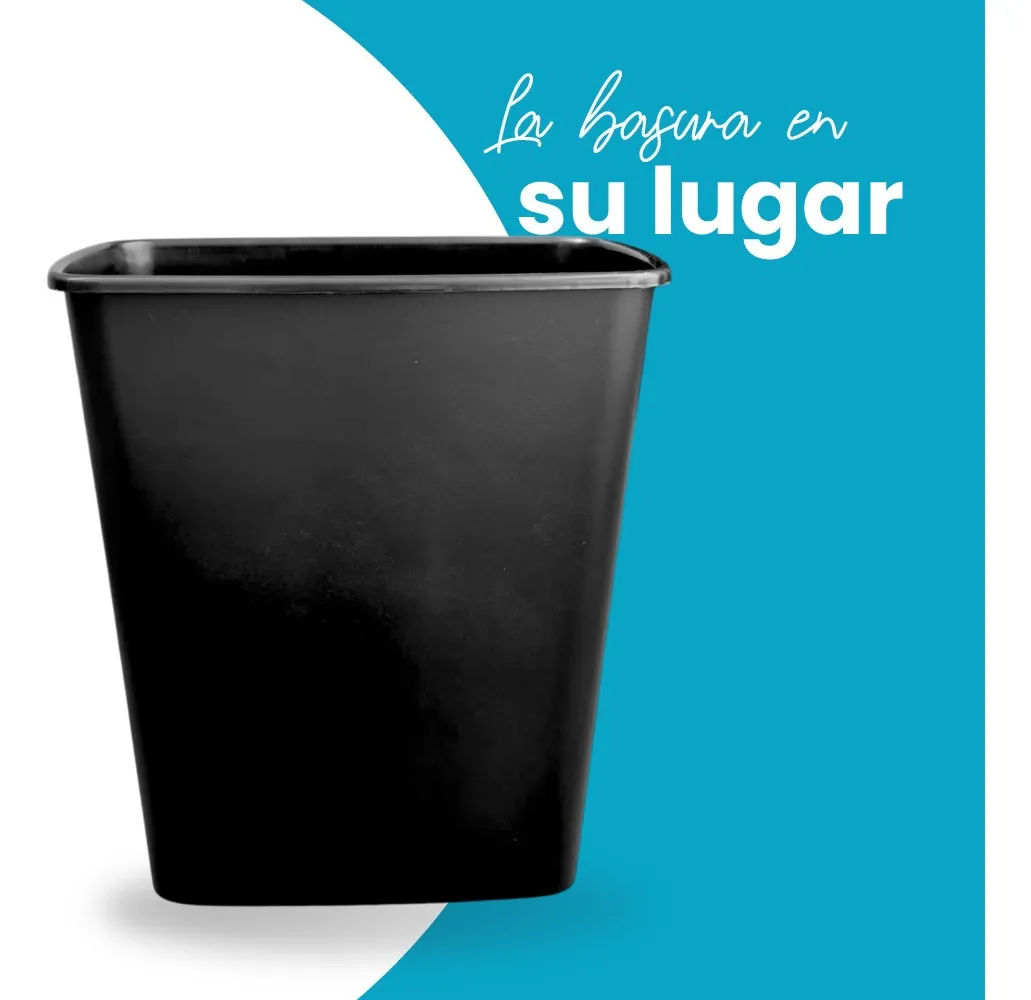Contenedor bote de basura 40 litros liso - Imagen 7