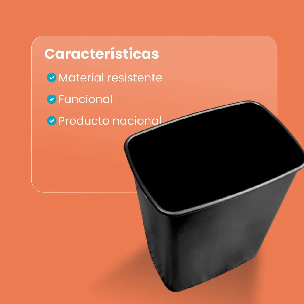 Contenedor bote de basura 40 litros liso - Imagen 8