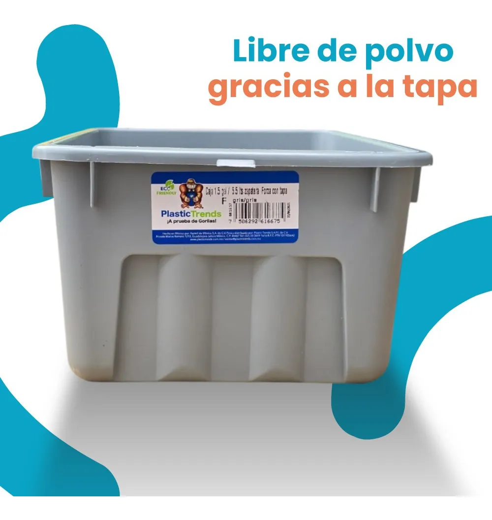 Caja organizadora con tapa Mod. Forza 5.5 litros - Imagen 3